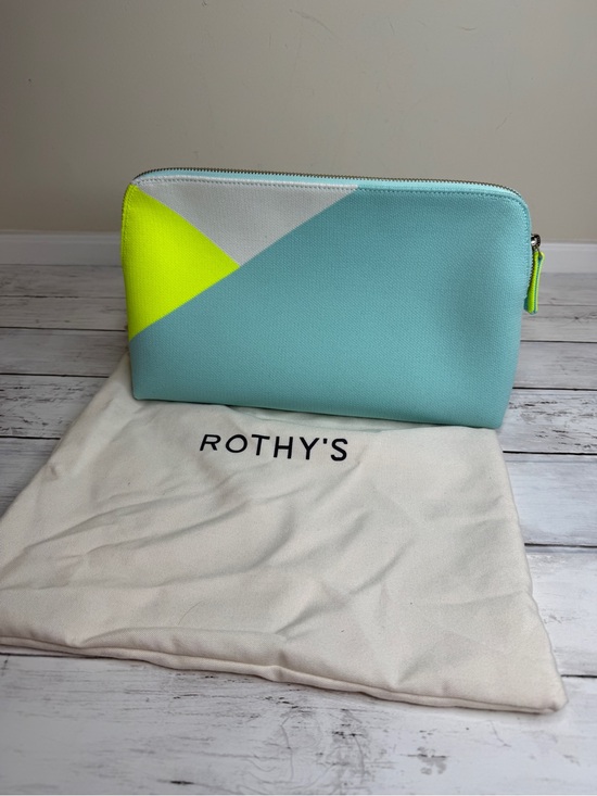 Rothy's Handbags - Rothy’s neon aqua prism large vanity travel bag